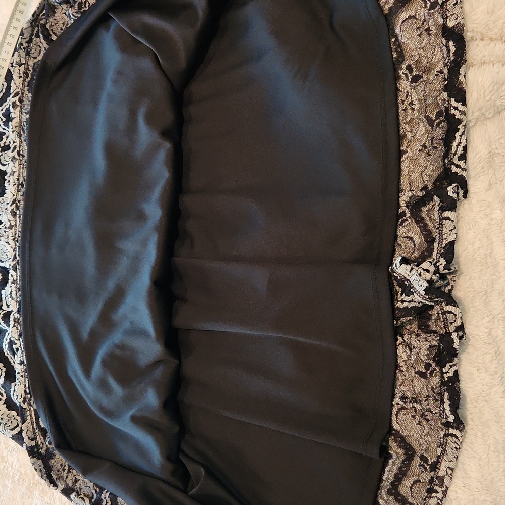 Torrid Sz 14 Preowned Black And White Lace Skater Brunch Summer Cocktail Dress - Picture 12 of 12